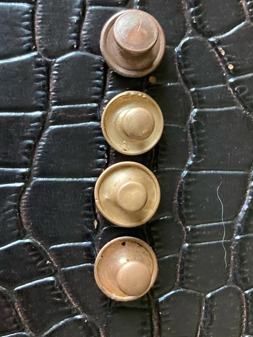 Vintage Baer & Wilde Kum-a-Part  Edwardian Art Deco MOP Shirt Stud Set
